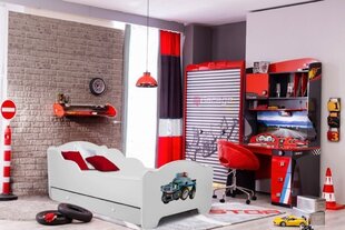 Lastevoodi Adrk Furniture Amadis Police, 80x160 cm, valge цена и информация | Детские кровати | kaup24.ee