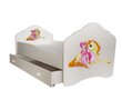 Lastevoodi Adrk Furniture Casimo Girl with unicorn, 70x140 cm, valge hind ja info | Lastevoodid | kaup24.ee