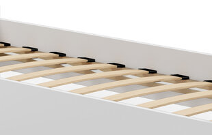 Lastevoodi Adrk Furniture Casimo Bear, 70x140 cm, valge/sinine hind ja info | Lastevoodid | kaup24.ee