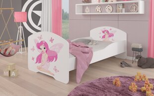 Детская кроватка Adrk Furniture Pepe Girl with wings, 70x140 см, белый цвет цена и информация | Детские кровати | kaup24.ee