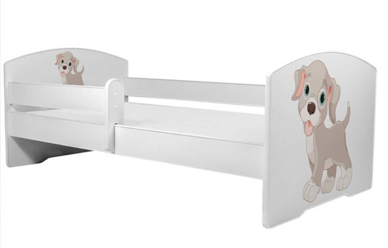 Lastevoodi Adrk Furniture Pepe dog, 70x140 cm, valge hind ja info | Lastevoodid | kaup24.ee