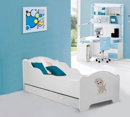 Lastevoodi Adrk Furniture Amadis Dog 70x140 cm, valge hind ja info | Lastevoodid | kaup24.ee