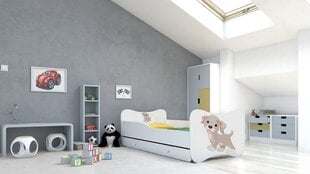 Lastevoodi Adrk Furniture Gonzalo dog, 70x140 cm, valge hind ja info | Lastevoodid | kaup24.ee