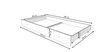 Lastevoodi Adrk Furniture Bear, 80x160 cm, valge/must hind ja info | Lastevoodid | kaup24.ee