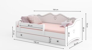 Детская кровать ADRK Furniture Emka 80x160 см, различные цвета цена и информация | Детские кровати | kaup24.ee