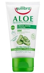 Niisutav kätekreem aaloeekstraktiga Equilibra Aloe Protezione Naturale 75 ml цена и информация | Кремы, лосьоны для тела | kaup24.ee