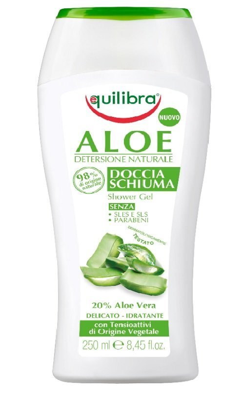 Kreemjas dušigeel aaloe ekstraktiga Equilibra Aloe 250 ml hind ja info | Dušigeelid, õlid | kaup24.ee