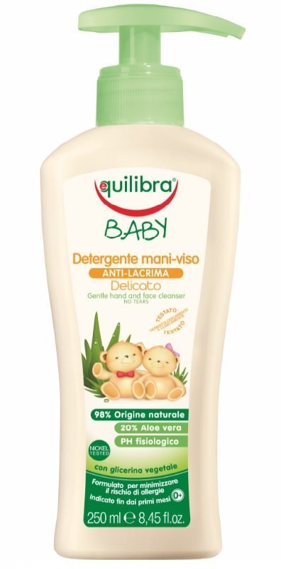 Õrn käte- ja näopesuvahend Equilibra Baby Gentle lastele 250 ml hind ja info | Laste ja ema kosmeetika | kaup24.ee