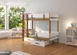 Narivoodi Adrk Furniture Etiona, 90x200 cm, valge/pruun hind ja info | Lastevoodid | kaup24.ee