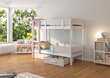 Narivoodi Adrk Furniture Etiona, 90x200 cm, valge/hall hind ja info | Lastevoodid | kaup24.ee