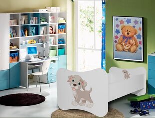 Детская кроватка Adrk Furniture Gonzalo Dog, 80x160 см, белая цена и информация | Детские кровати | kaup24.ee