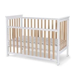 Детская кроватка Nordbaby Leolia, 60x120, белый цвет цена и информация | Детские кроватки | kaup24.ee