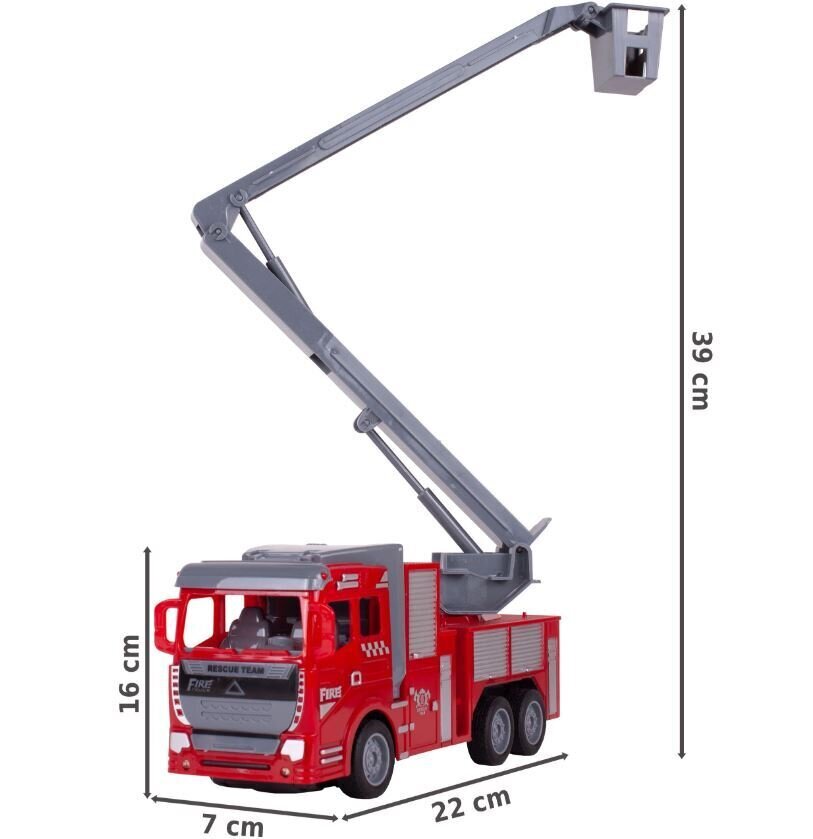 Tuletõrjeauto puldiga 22 cm hind ja info | Poiste mänguasjad | kaup24.ee