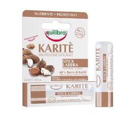 Toitev huulepalsam Equilibra Karite Protezione Naturale 5.5 ml hind ja info | Huulepulgad, -läiked, -palsamid, vaseliin | kaup24.ee