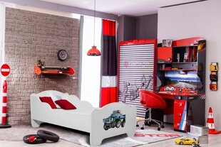 Детская кровать Adrk Furniture Amadis Police, 80x160 см, белый цвет цена и информация | Детские кровати | kaup24.ee