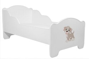 Lastevoodi Adrk Furniture Amadis Dog, 80x160 cm, valge hind ja info | Lastevoodid | kaup24.ee