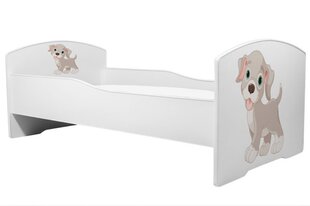 Детская кроватка Adrk Furniture Pepe Dog, 70х140 см, белый цвет цена и информация | Детские кровати | kaup24.ee