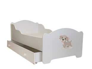 Lastevoodi Adrk Furniture Amadis Dog 80x160 cm, valge hind ja info | Lastevoodid | kaup24.ee