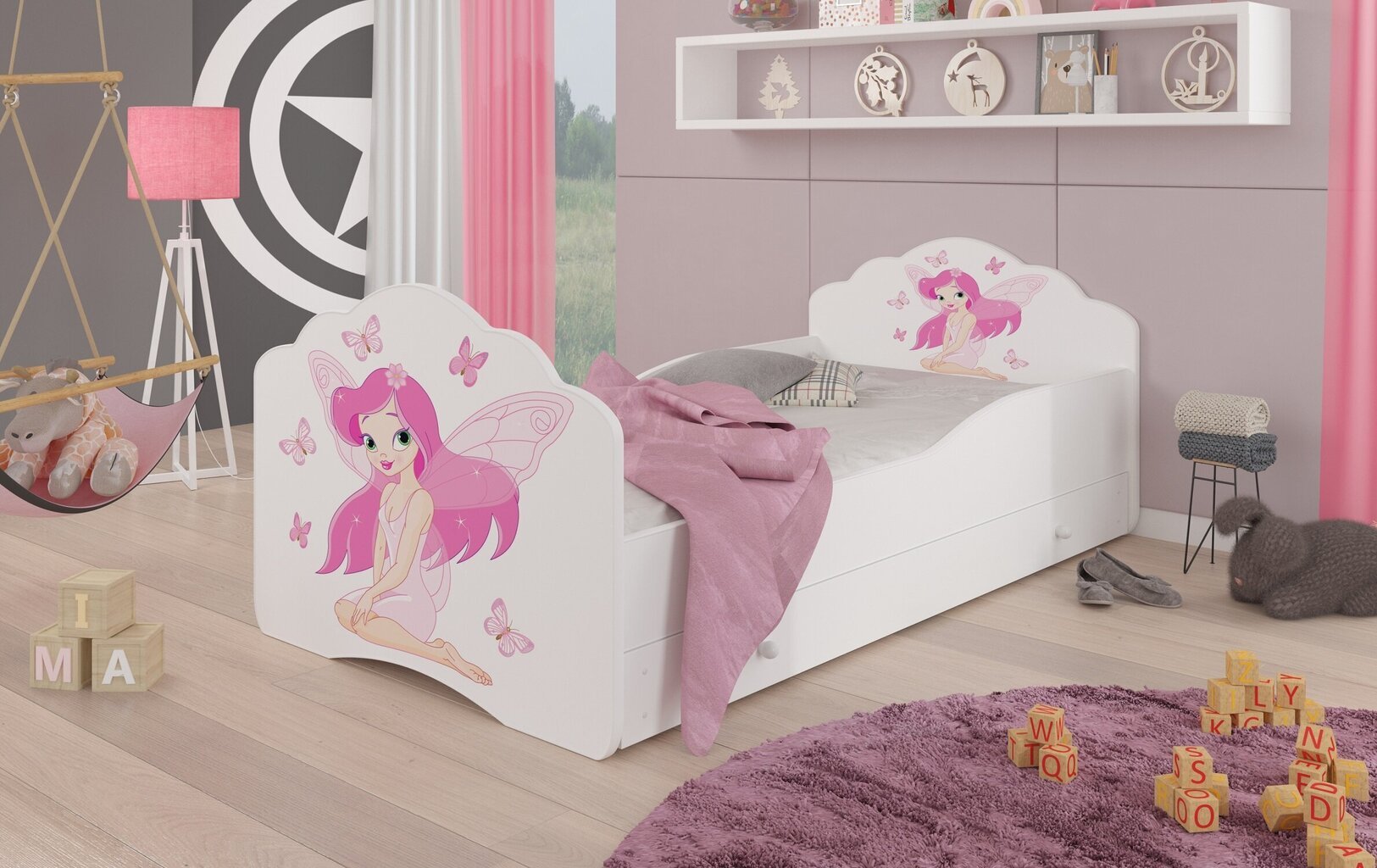 Lastevoodi Adrk Furniture Casimo, 80x160 cm, erinevad värvid цена и информация | Lastevoodid | kaup24.ee