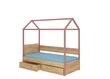 Voodi Adrk Furniture Otello, 90x200 cm, roosa/pruun hind ja info | Lastevoodid | kaup24.ee