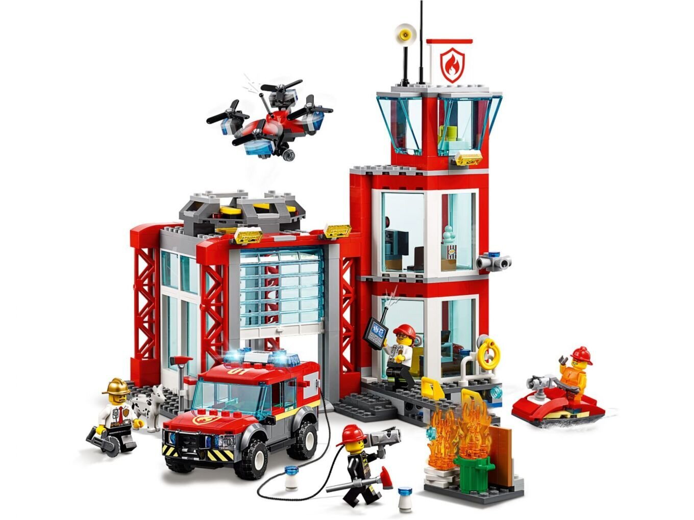 60215 LEGO® City Tuletõrjedepoo цена и информация | Klotsid ja konstruktorid | kaup24.ee