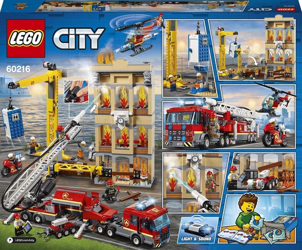 60216 LEGO® City Kesklinna tuletõrjebrigaad цена и информация | Klotsid ja konstruktorid | kaup24.ee