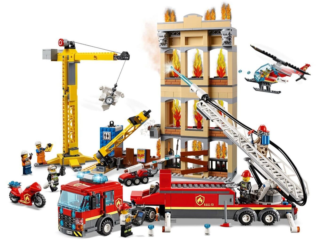 60216 LEGO® City Kesklinna tuletõrjebrigaad цена и информация | Klotsid ja konstruktorid | kaup24.ee