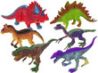Dinosauruse värvilised figuurid, 6 tk hind ja info | Poiste mänguasjad | kaup24.ee