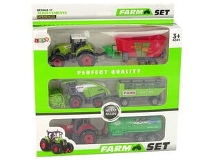 Traktori ja kombaini komplekt, roheline/punane hind ja info | Poiste mänguasjad | kaup24.ee