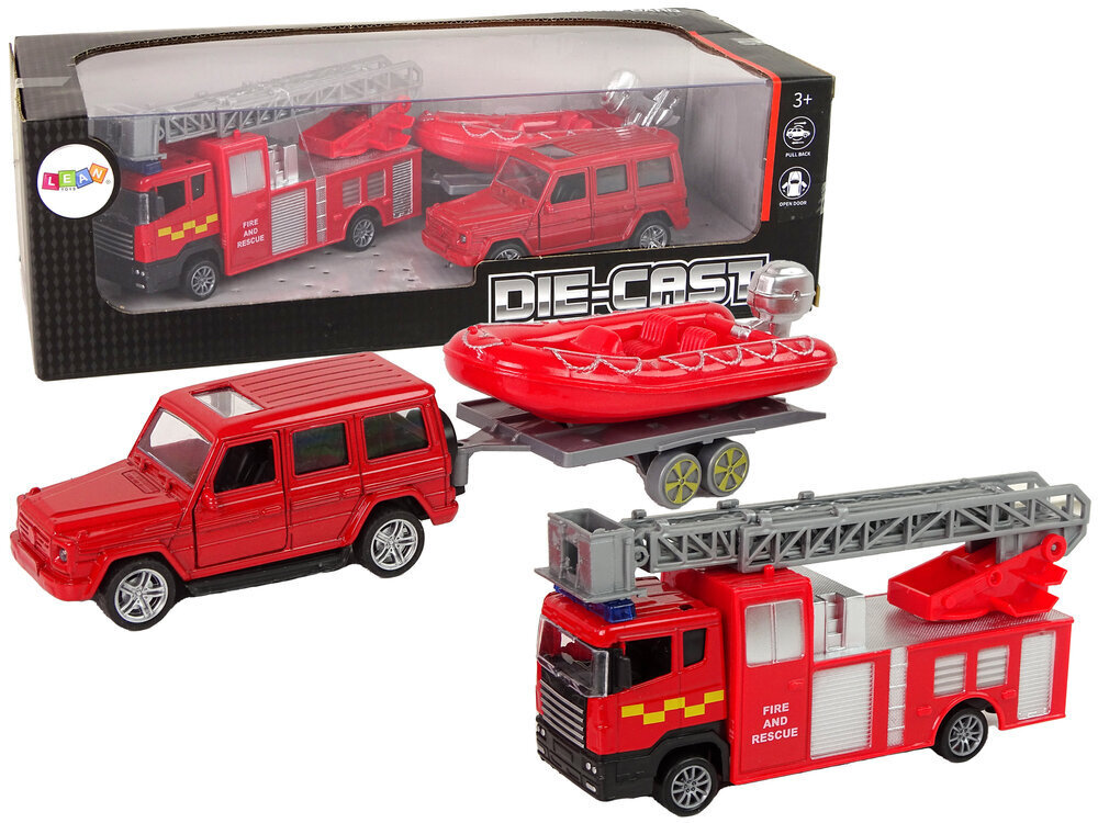 Jeep tuletõrje- ja päästeauto komplekt hind ja info | Poiste mänguasjad | kaup24.ee