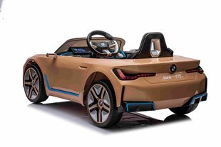 Kaugjuhitav auto BMW I4, karamell цена и информация | Игрушки для мальчиков | kaup24.ee