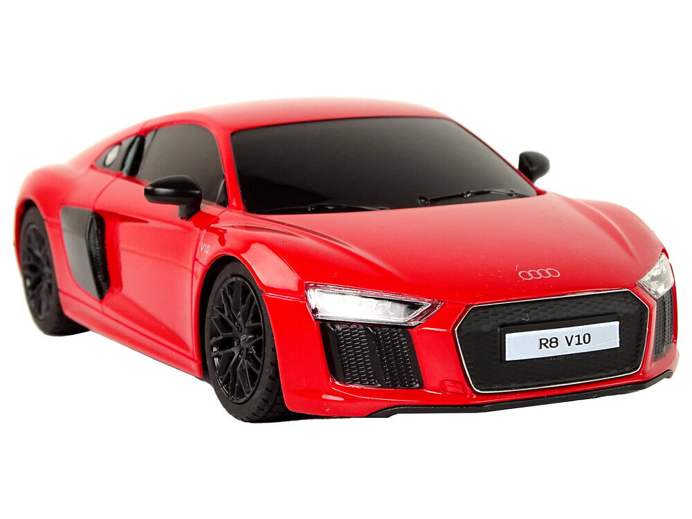 Kaugjuhitav auto Audi R8, 1:24, punane hind ja info | Poiste mänguasjad | kaup24.ee