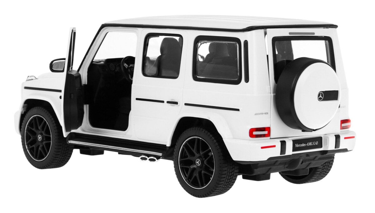 Kaugjuhitav auto Mercedes Benz G63, 1:14, valge цена и информация | Poiste mänguasjad | kaup24.ee