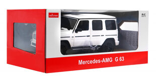 Kaugjuhitav auto Mercedes Benz G63, 1:14, valge hind ja info | Poiste mänguasjad | kaup24.ee