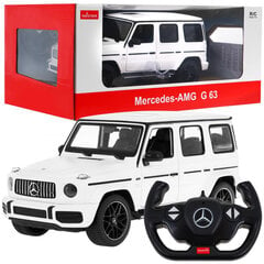 Kaugjuhitav auto Mercedes Benz G63, 1:14, valge hind ja info | Poiste mänguasjad | kaup24.ee