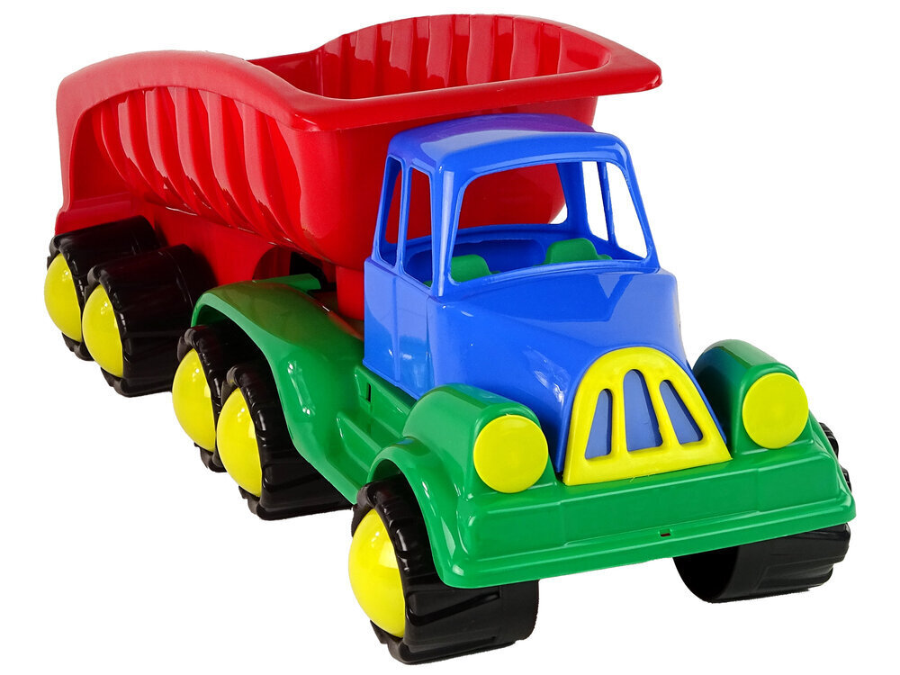 Suur auto koos haagisega, punane, 45 cm hind ja info | Poiste mänguasjad | kaup24.ee