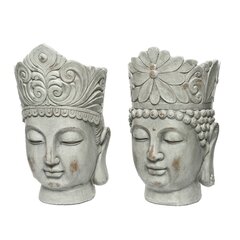Цветочный горшок Budha Head, серый, микс цена и информация | Вазоны | kaup24.ee