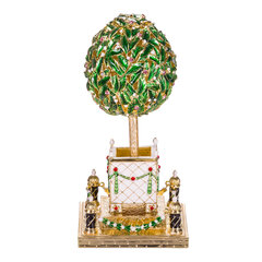 Faberge stiilis muna, linnuga ehtekarp "Loorberipuu (apelsinipuu)" hind ja info | Muud kingitused | kaup24.ee