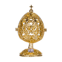 Faberge stiilis nikerdatud muna Vere Päästja kirikuga hind ja info | Muud kingitused | kaup24.ee