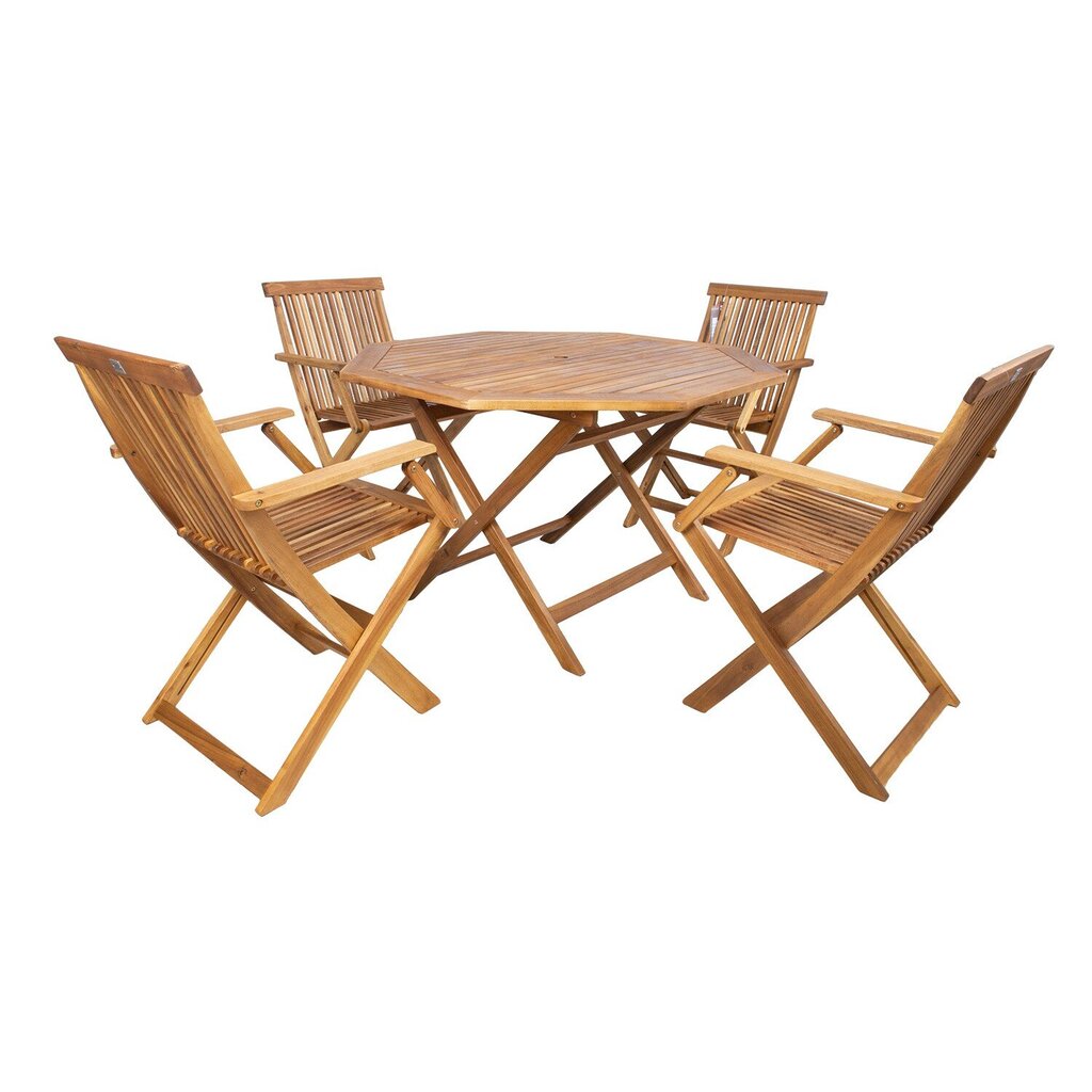 Aiamööblikomomplekt FINLAY laud ja 4 käetugedega tooli hind ja info | Aiamööbli komplektid | kaup24.ee