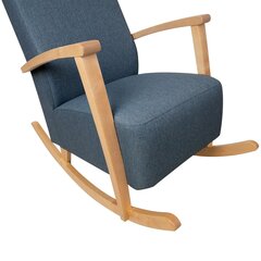 Кресло-качалка VENLA голубовато-серый цена и информация | Кресла в гостиную | kaup24.ee