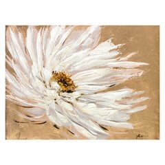 Масляная картина 90x120cm, белый цветок цена и информация | Настенные деревянные декорации | kaup24.ee