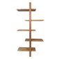 Seinariiul Mondeo, 40,6x21,6x115,2 cm, pruun hind ja info | Riiulid | kaup24.ee