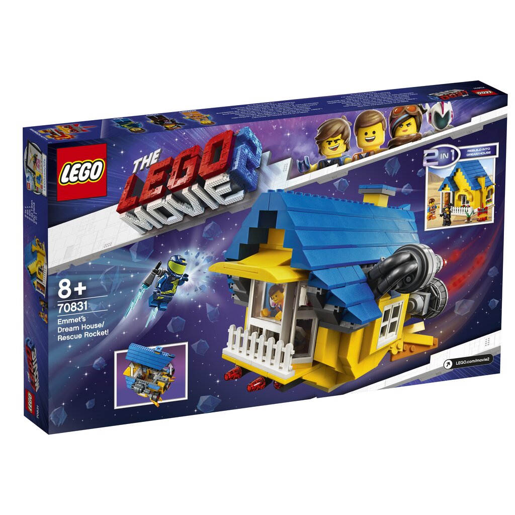 70831 LEGO® MOVIE 2 Emmetti unistuste maja / päästerakett hind ja info | Klotsid ja konstruktorid | kaup24.ee