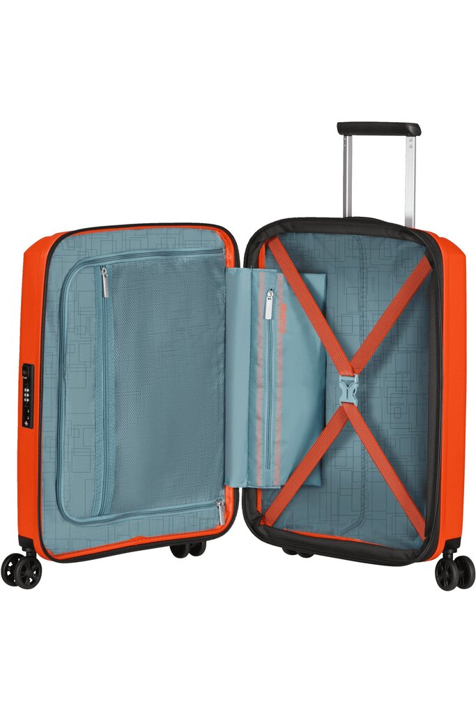 Väike kohver American Tourister Aerostep Spinner, S, oranž цена и информация | Kohvrid, reisikotid | kaup24.ee