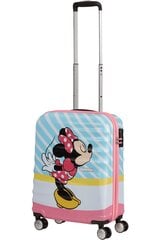 Чемодан для ручной клади American Tourister Wavebreaker Spinner Disney Minnie Pink Kiss, 55 см цена и информация | Чемоданы, дорожные сумки  | kaup24.ee