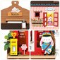 Puidust kokkupandav miniatuur - roombox Love Post Office RDS021e hind ja info | Klotsid ja konstruktorid | kaup24.ee
