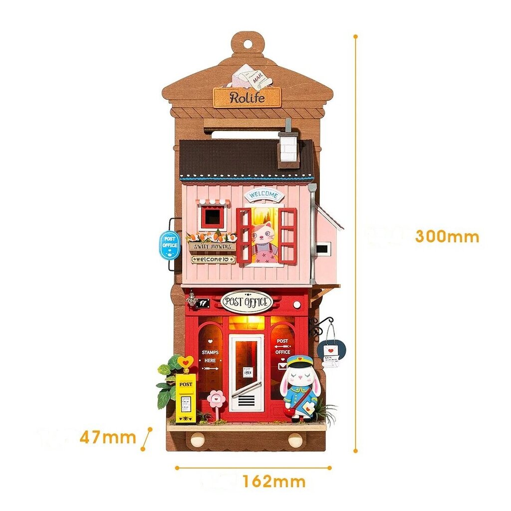 Puidust kokkupandav miniatuur - roombox Island Dream Villa RDS022e hind ja info | Klotsid ja konstruktorid | kaup24.ee