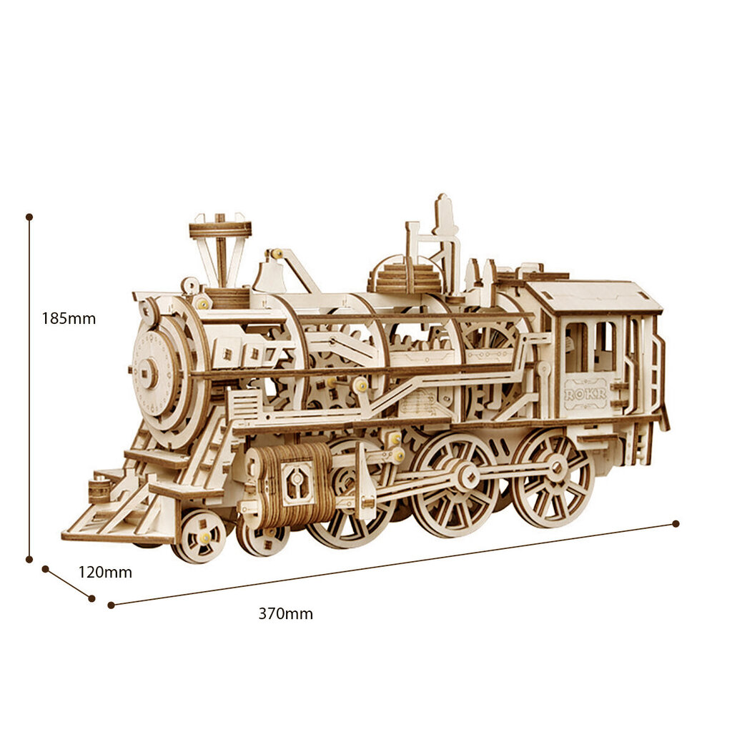 Puidust 3D pusle TM Varvikas - Locomotive RK001e hind ja info | Klotsid ja konstruktorid | kaup24.ee