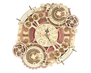 Puidust 3D pusle TM Varvikas - Zodiac Wall Clock RK007e hind ja info | Klotsid ja konstruktorid | kaup24.ee